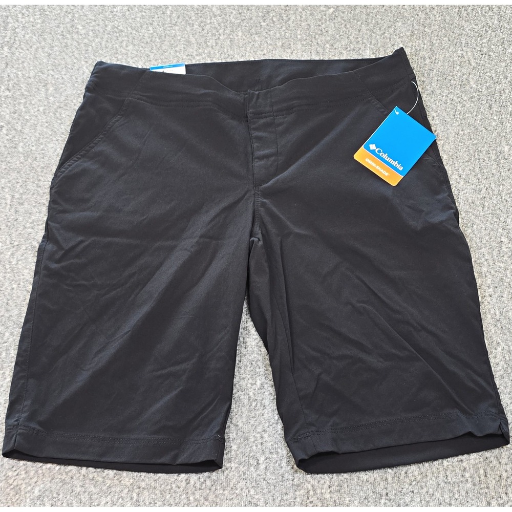 Columbia Climber Canyon Women's Hiking Shorts 11" Inseam Black Stretch Pockets